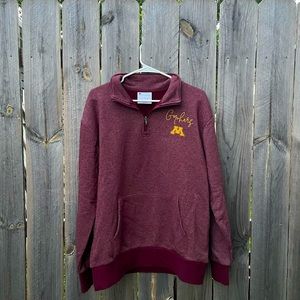 Minnesota Gophers maroon quarter zip